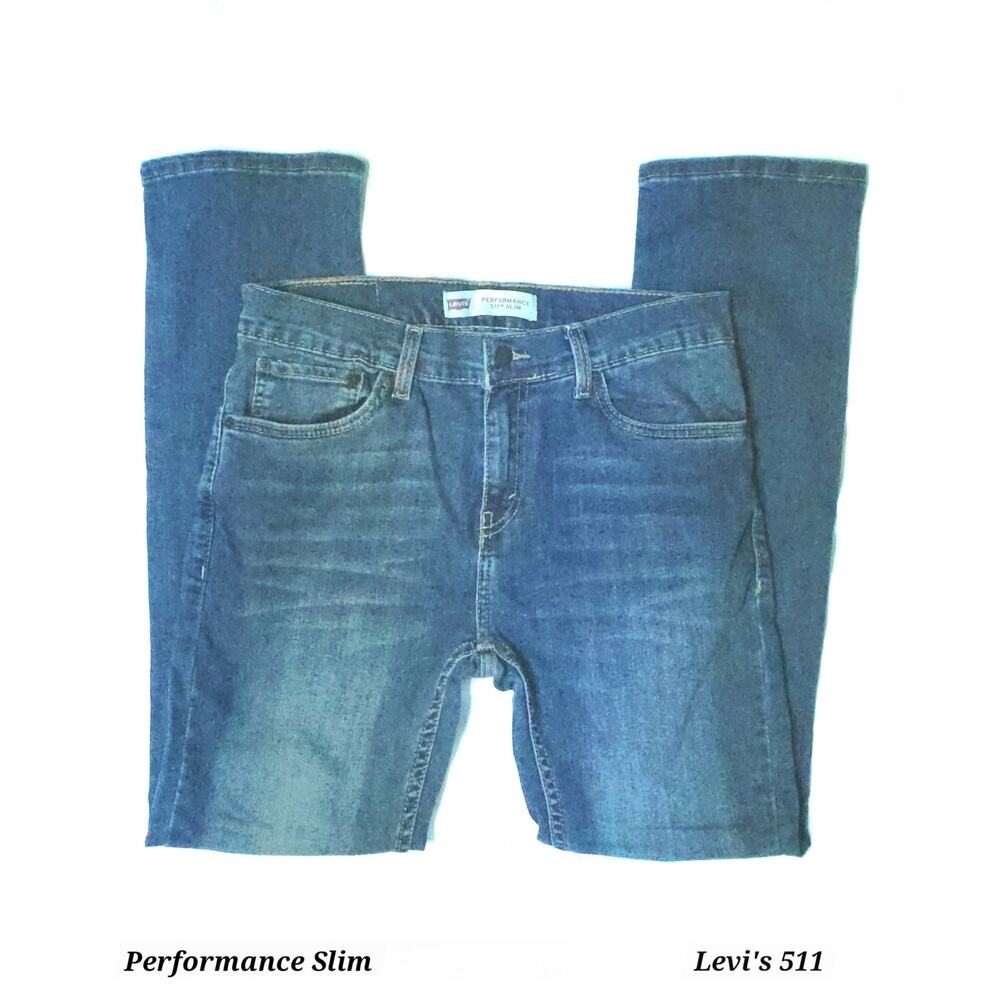 Boys 511 Levi's Performance Slim Straight Leg Size 16 Reg 29x29